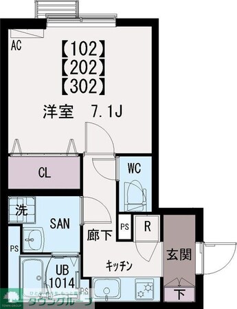 イクシオ六月の物件間取画像